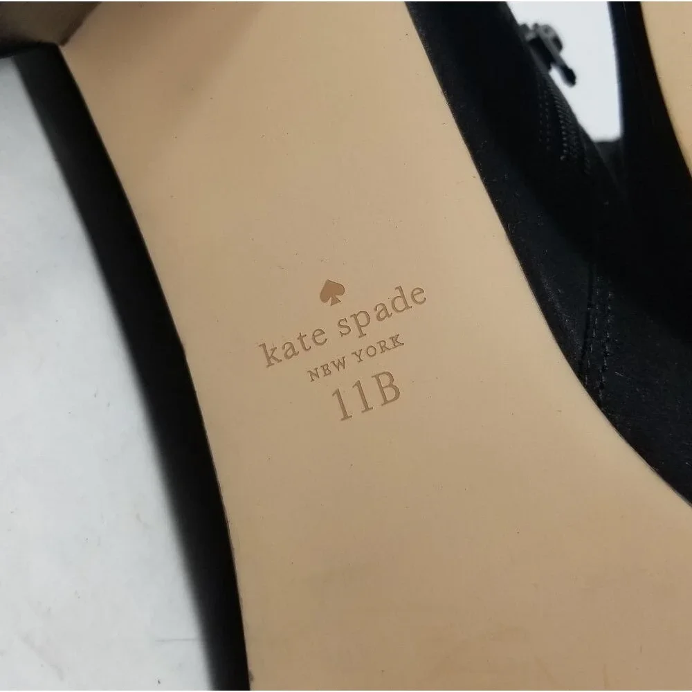 Kate Spade Black Madelaine Leather Boots